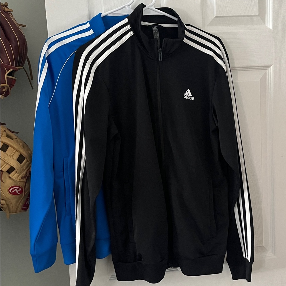 Adidas lightweight bomber style track jackets.